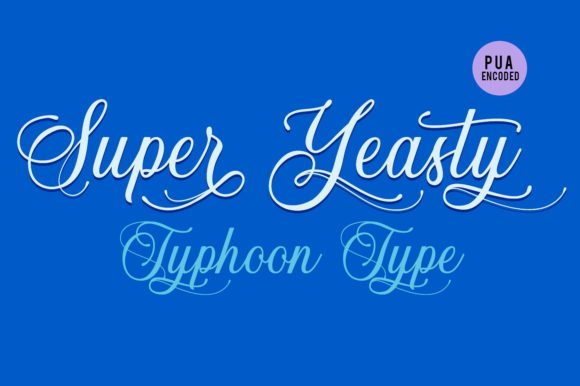 Super Yeasty Font Poster 2
