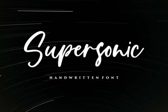 Supersonic Font Poster 1