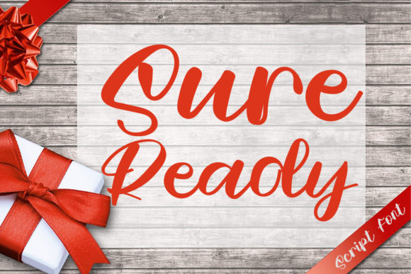 Sure Ready Font Poster 1