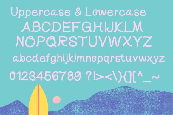 Surfboard Font Poster 4