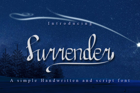 Surrender Font Poster 1