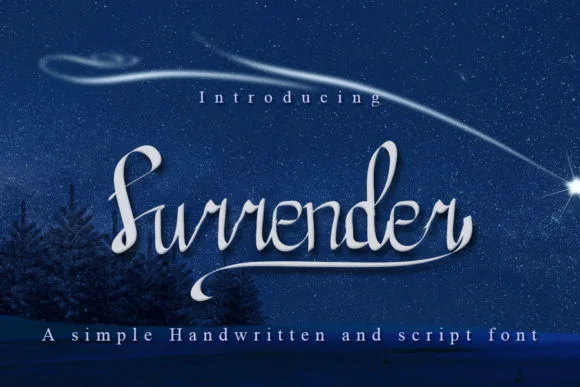 Surrender Font Poster 1