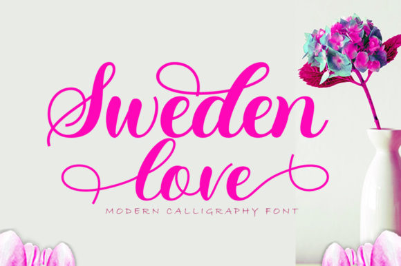 Sweden Love Font Poster 1