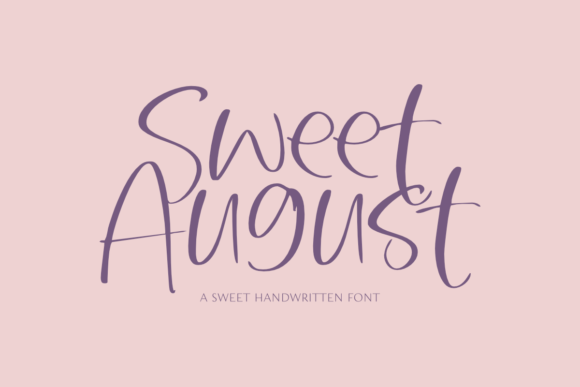 Sweet August Font Poster 1
