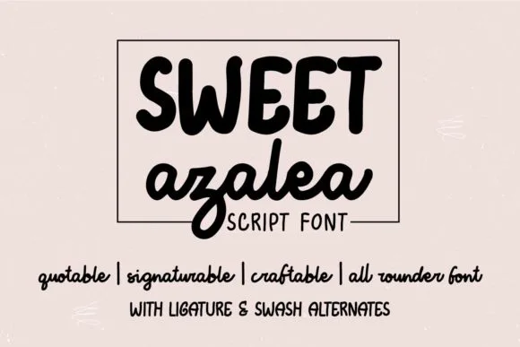 Sweet Azalea Font Poster 1