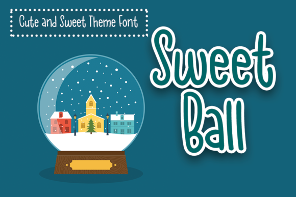 Sweet Ball Font Poster 1