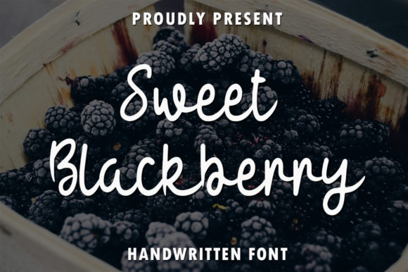 Sweet Blackberry Font Poster 1