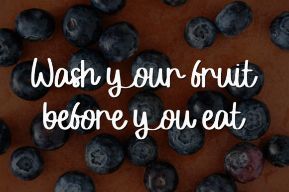 Sweet Blueberry Font Poster 2