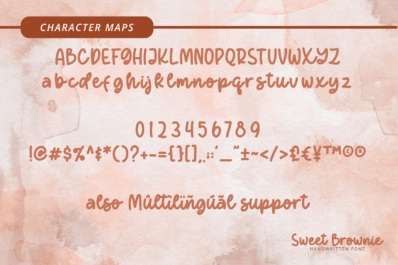 Sweet Brownie Font Poster 8