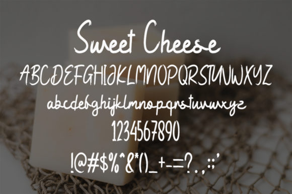 Sweet Cheese Font Poster 4