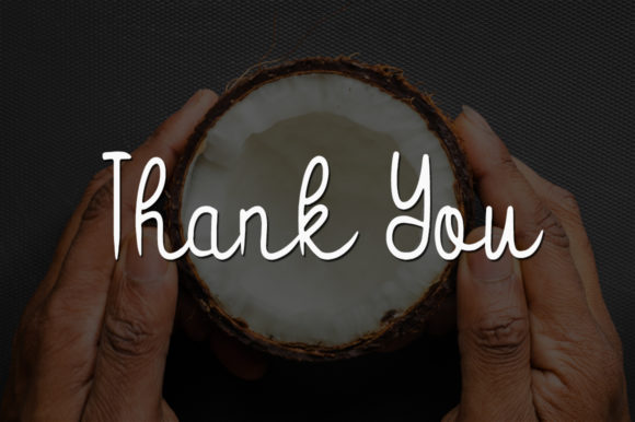 Sweet Coconut Font Poster 5