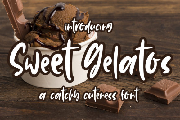 Sweet Gelatos Font Poster 1