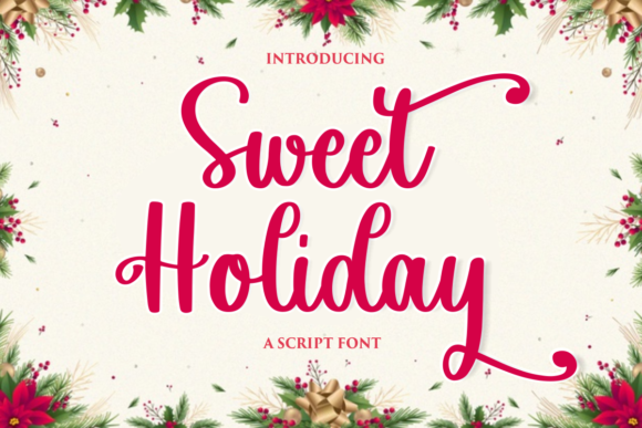 Sweet Holiday Font Poster 1