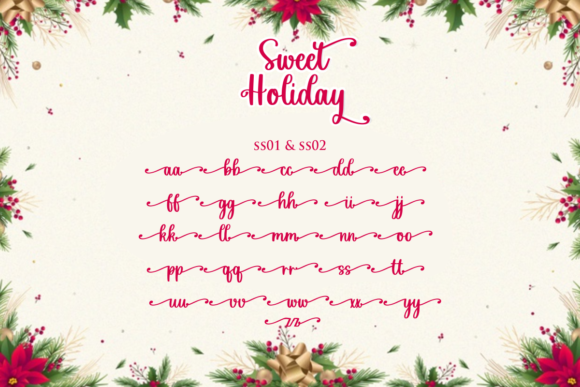 Sweet Holiday Font Poster 11