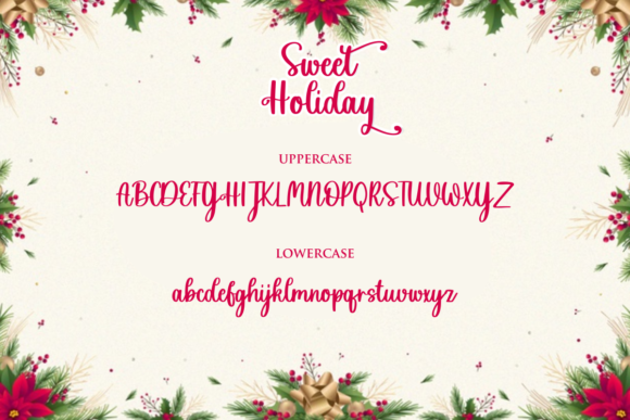 Sweet Holiday Font Poster 10