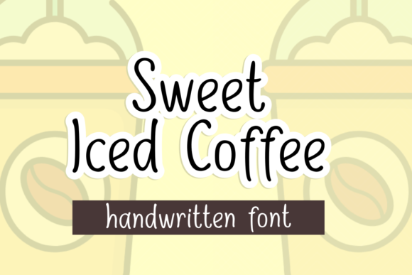 Sweet Iced Coffee Font Poster 1