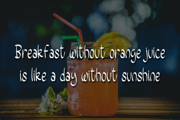 Sweet Juice Font Poster 2