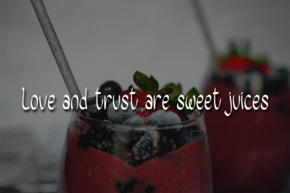 Sweet Juice Font Poster 3