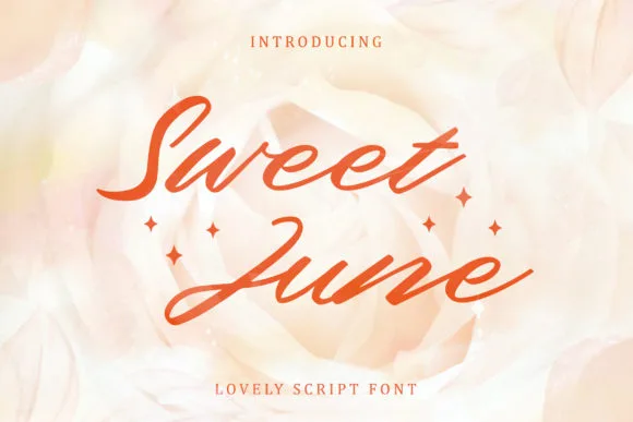 Sweet June Font Sweet June Font Poster 1