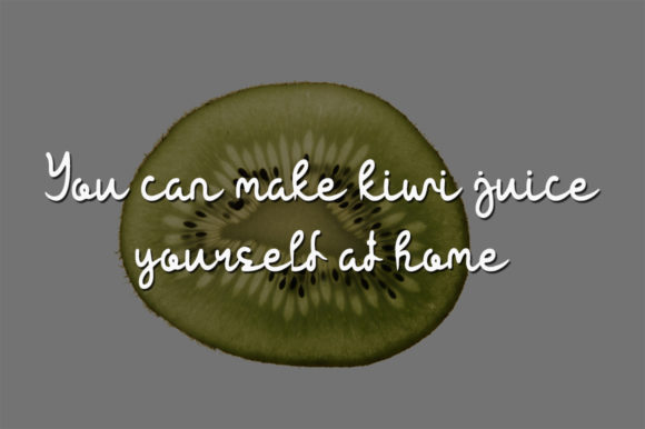 Sweet Kiwi Font Poster 2