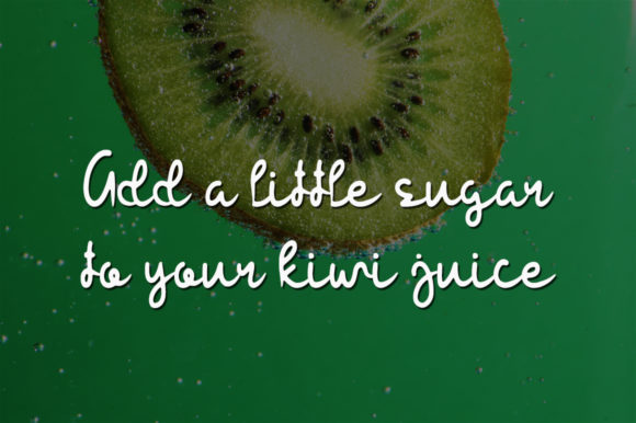 Sweet Kiwi Font Poster 3