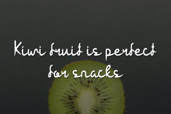 Sweet Kiwi Font Poster 4