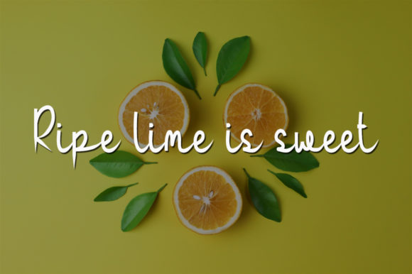 Sweet Lime Font Poster 2