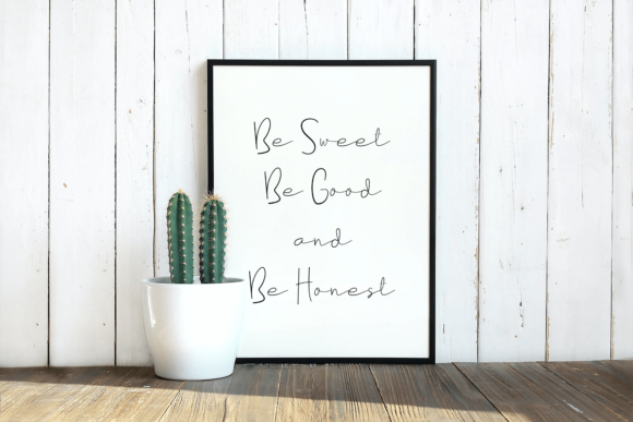 Sweet Line Font Poster 3