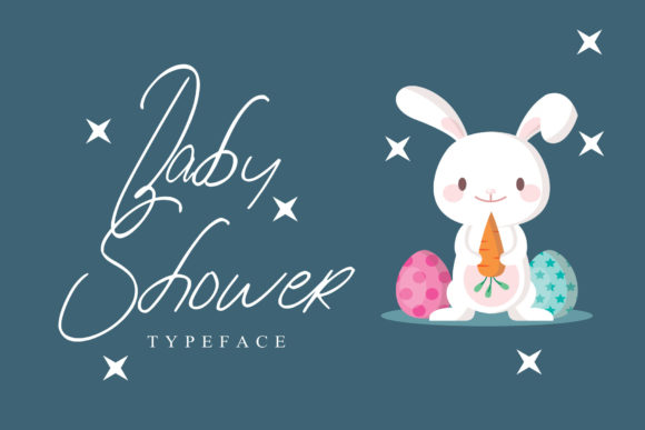 Sweet Little Rabbit Font Poster 2