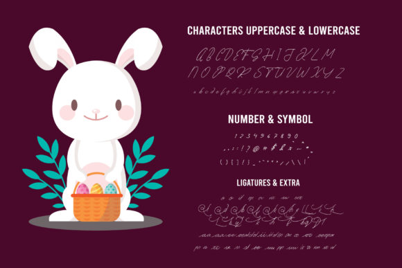 Sweet Little Rabbit Font Poster 3