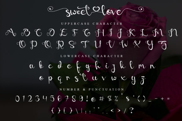 Sweet Love Font Poster 7