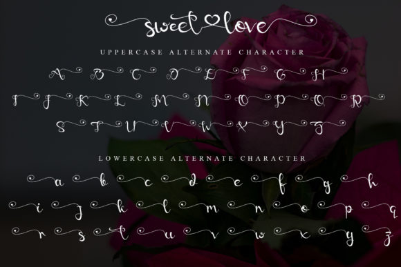 Sweet Love Font Poster 8