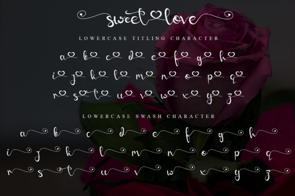 Sweet Love Font Poster 9