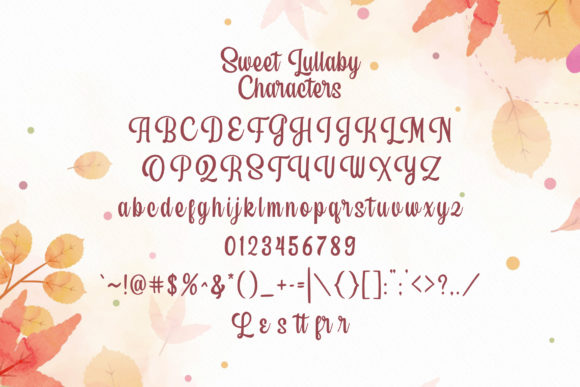 Sweet Lullaby Font Poster 6