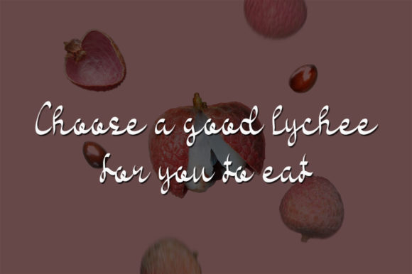 Sweet Lychee Font Poster 3