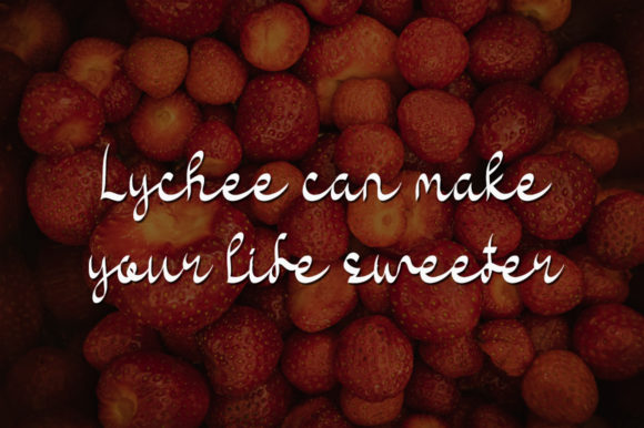 Sweet Lychee Font Poster 4