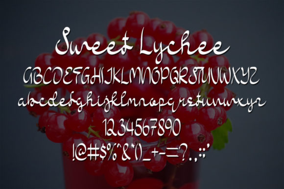 Sweet Lychee Font Poster 5