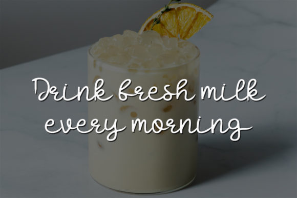 Sweet Milk Font Poster 2