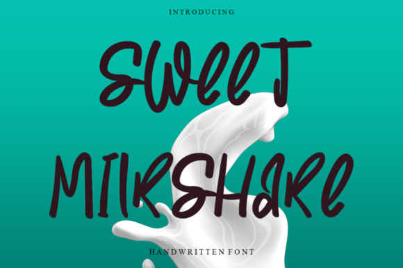 Sweet Milkshake Font Poster 1