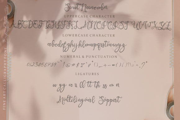 Sweet Nowvember Font Poster 7