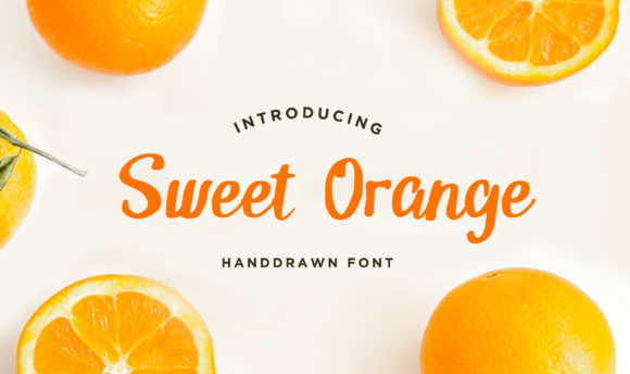 Sweet Orange Font Poster 1