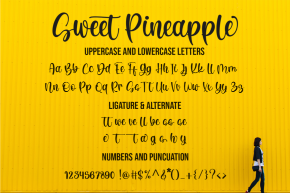 Sweet Pineapple Font Poster 5