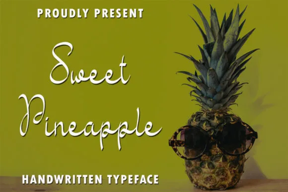 Sweet Pineapple Font Sweet Pineapple Font Poster 1