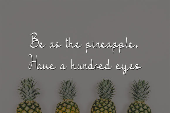 Sweet Pineapple Font Poster 3