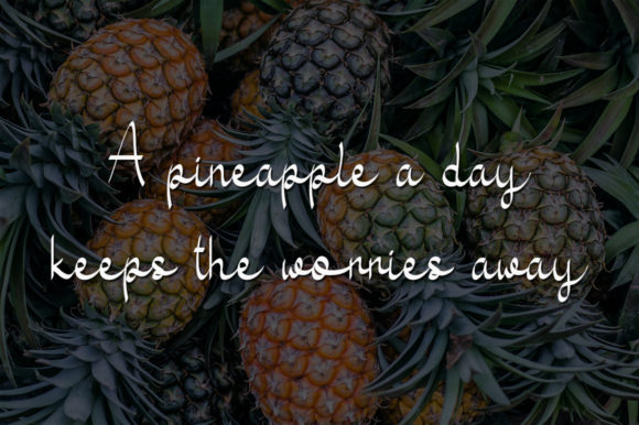 Sweet Pineapple Font Poster 4