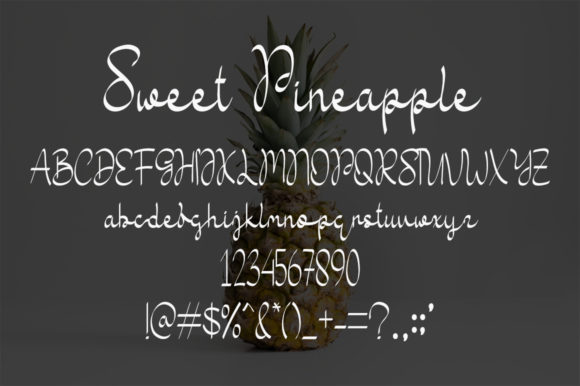 Sweet Pineapple Font Poster 5