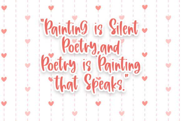 Sweet Poetry Font Poster 2