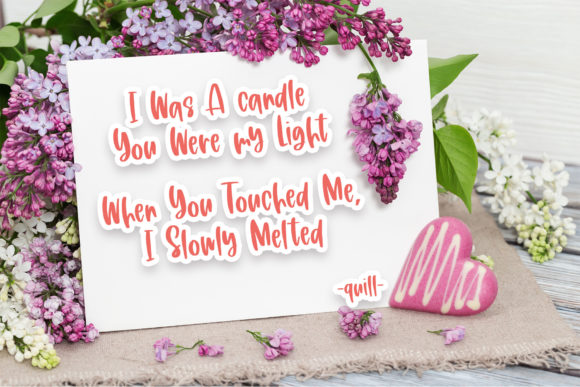 Sweet Poetry Font Poster 4
