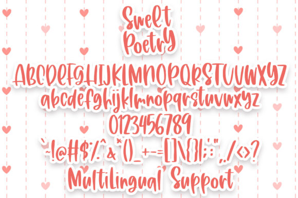 Sweet Poetry Font Poster 5