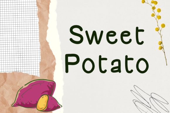 Sweet Potato Font Poster 1